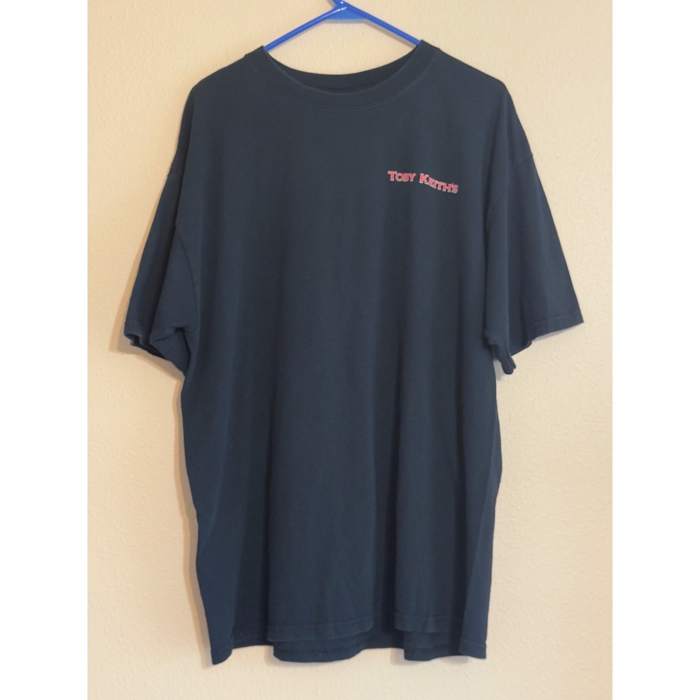 Toby Keith I Love This Bar & Grill OKC Local Crew Staff Shirt Mens XL Black